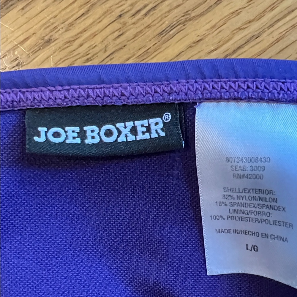 Joe Boxer Purple Bikini with Floral Accents - Picture 4 of 4